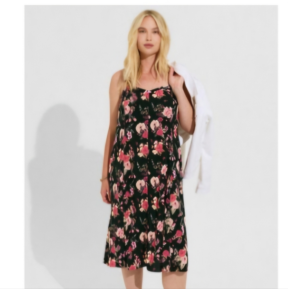 Fall Floral Dress - Picture 3 of 3